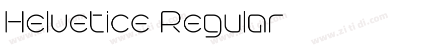Helvetice Regular字体转换
